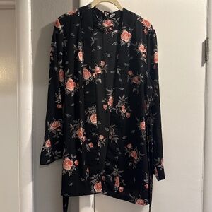Divided Floral Kimono